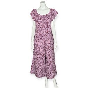 Madewell Floral Ruffle Jumpsuit